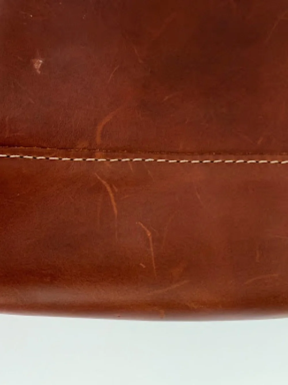 Portland Leather Goods Saddle Full Grain Leather Crossbody Bag Zip Top